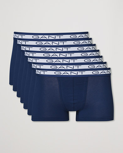 Men | Underwear | GANT | 7-Pack Trunks Navy