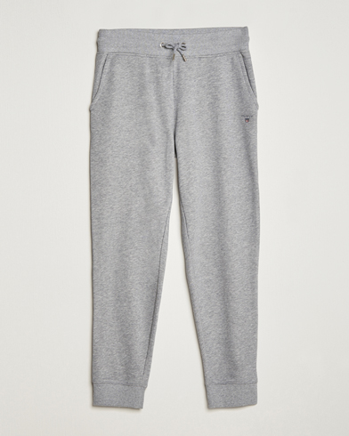 Men | Clothing | GANT | Original Sweatpants Grey Melange