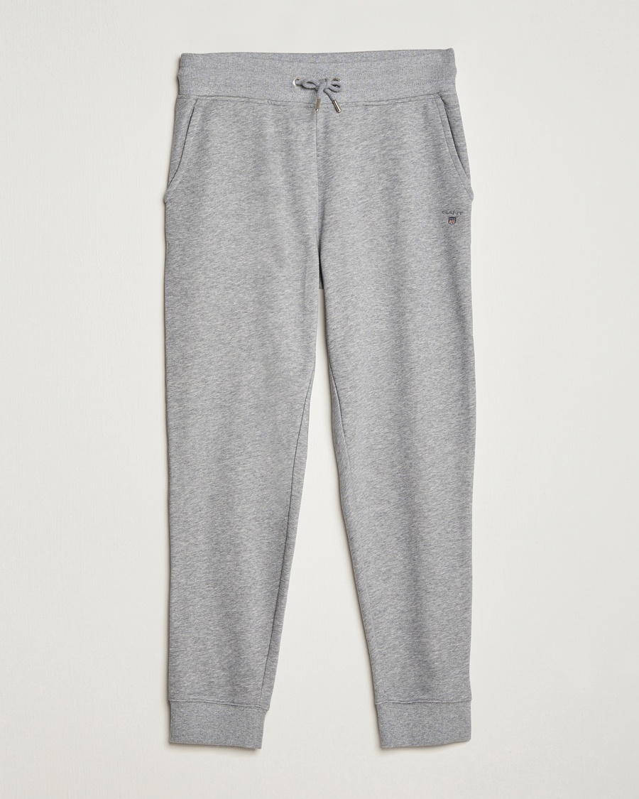 Gant Original Sweatpants Grey Melange – Grey