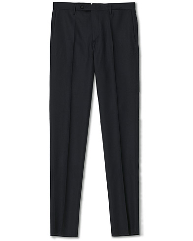 Men |  | Incotex | Slim Fit Washable Flannel Trousers Navy