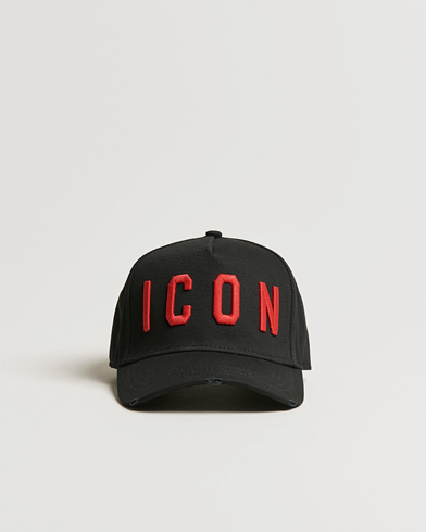 Men | Hats & Caps | Dsquared2 | Icon Baseball Cap Black/Red