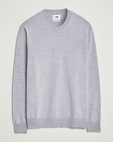 Men | Sweaters & Knitwear | NN07 | Ted Merino Crew Neck Pullover Light Grey