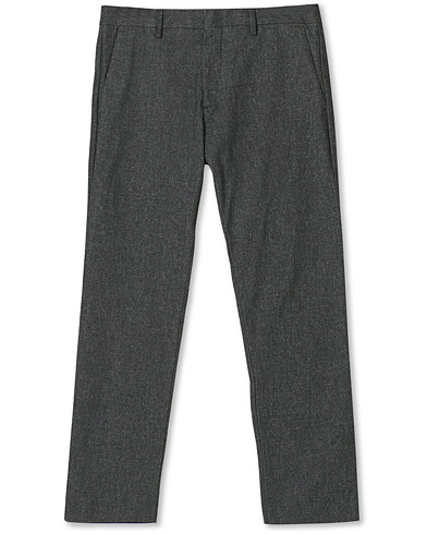 Men | Trousers | NN07 | Theo Regular Fit Brushed Cotton Chinos Black