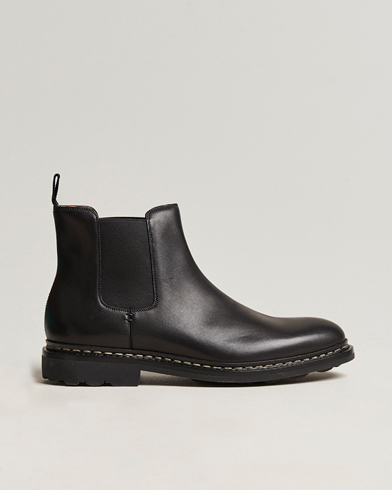 Men | Chelsea boots | Heschung | Tremble Leather Boot Black Anilcalf