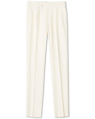  |  Gregory Double Pleated Trousers Cream