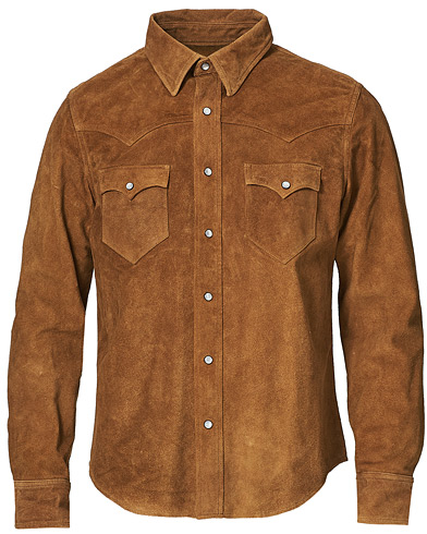  |  Lulworth Lined Leather Shirt Jacket Tan