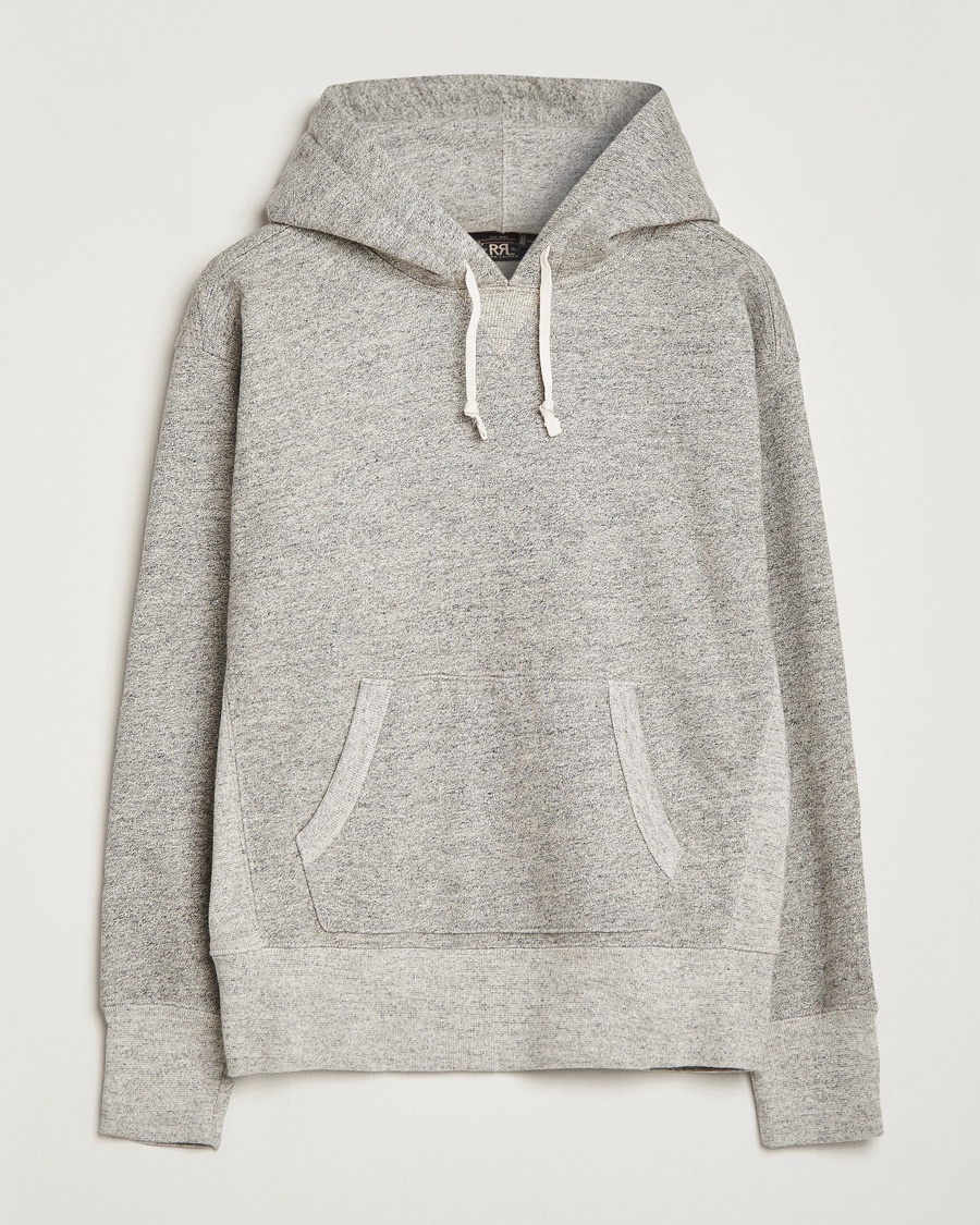 RRL Hooded Pullover Athletic Grey Heather – Grey