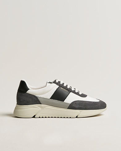 Black sneakers |  Genesis Vintage Runner Sneaker White/Grey Suede