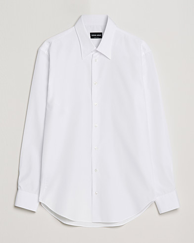 Men | Quiet Luxury | Giorgio Armani | Slim Fit Dress Shirt White