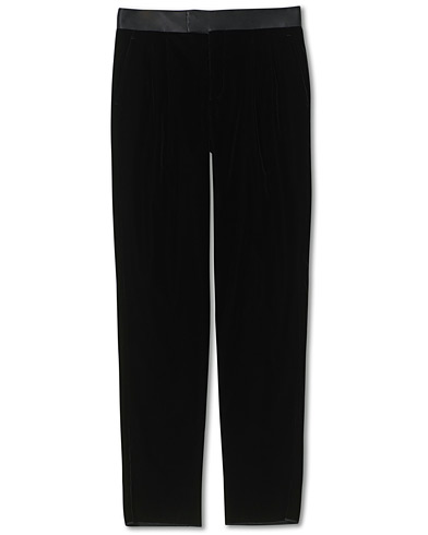 Corduroy Trousers |  Velvet Evening Trousers Black