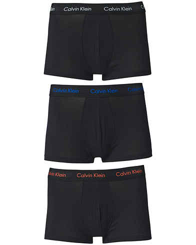  |  Cotton Stretch 3-Pack Low Rise Trunk Black