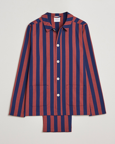 Men | Pyjamas | Nufferton | Uno Striped Pyjama Set Blue/Red