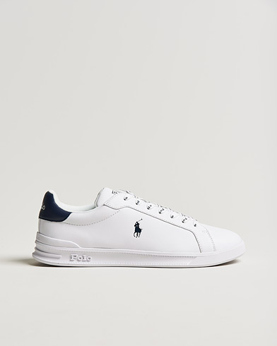 Men | White Sneakers | Polo Ralph Lauren | Heritage Court Sneaker White/Newport Navy