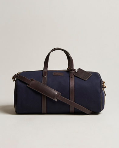 Men | Weekend Bags | Polo Ralph Lauren | Canvas/Leather Dufflebag Aviator Navy/Brown