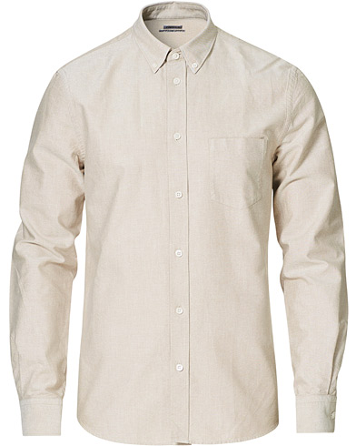  |  Lewis Oxford Shirt Khaki Lime/White