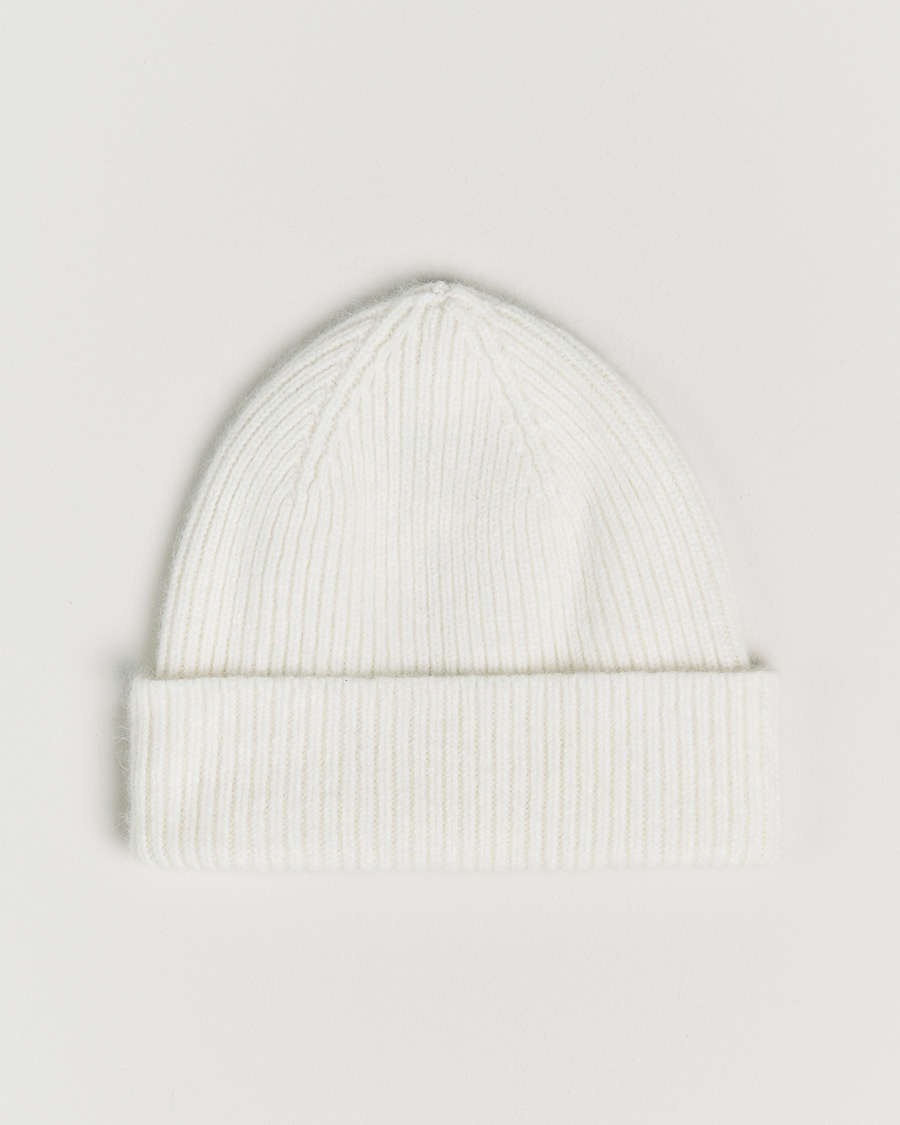 Le Bonnet Lambswool/Caregora Beanie Snow – White