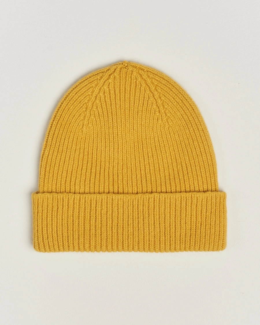 Le Bonnet Lambswool/Caregora Beanie Mustard – Yellow