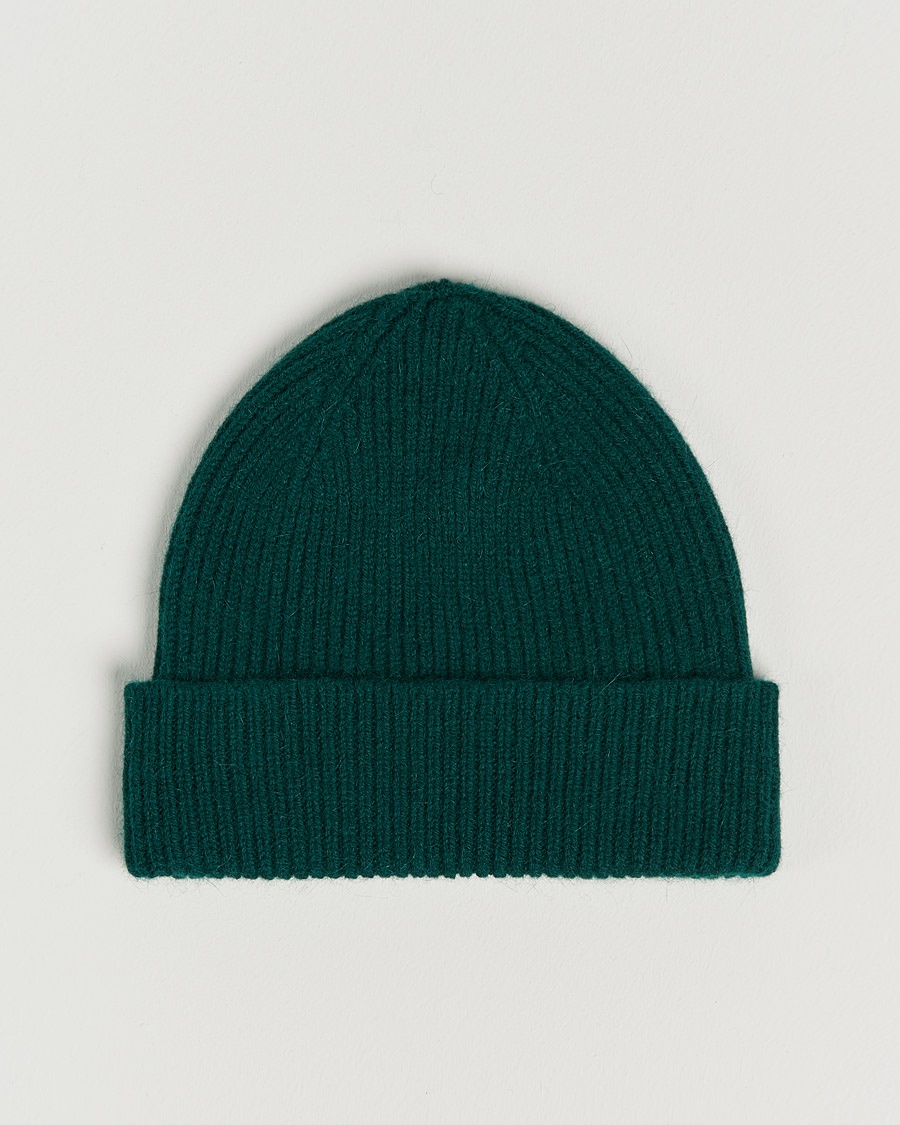 Le Bonnet Lambswool/Caregora Beanie Moss – Green