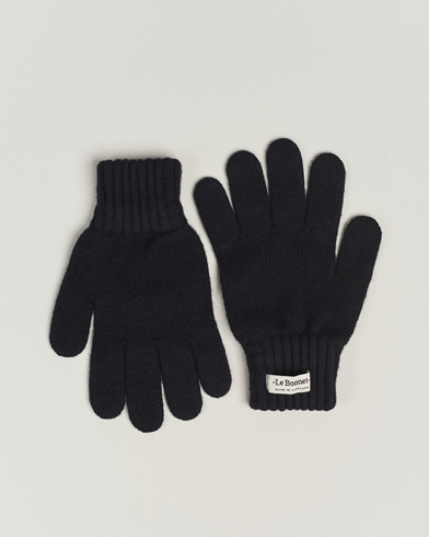 Men | Le Bonnet | Le Bonnet | Merino Wool Gloves Onyx