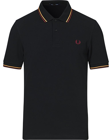 Fred Perry Twin Tip Polo Black/Gold