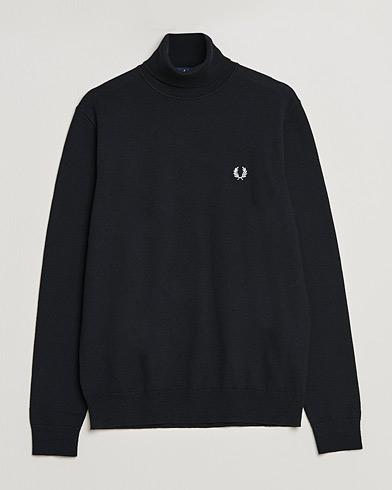 Men |  | Fred Perry | Roll Neck Jumper Black