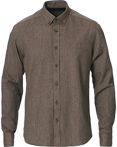 Morris Watts Flannel Button Down Shirt Brown