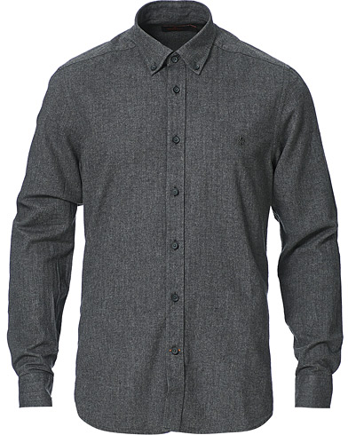 Morris Watts Flannel Button Down Shirt Grey
