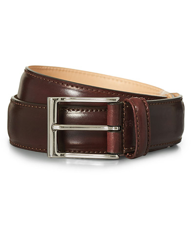 Men | Leather Belts | Crockett & Jones | Belt 3.2 cm Burgundy Cordovan