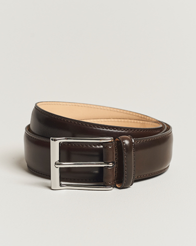 Men | Leather Belts | Crockett & Jones | Belt 3.2 cm Dark Brown Cordovan