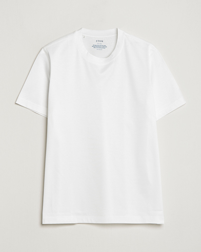 Men | Eton | Eton | Filo Di Scozia Cotton T-Shirt White