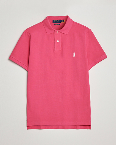 Polo Ralph Lauren Custom Slim Fit Polo Hot Pink