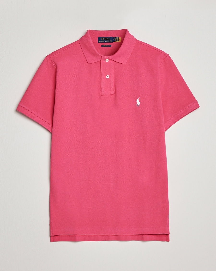 Polo Ralph Lauren Custom Slim Fit Polo Hot Pink – Pink