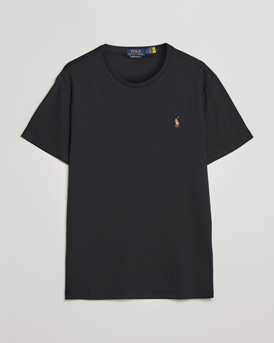 Men | Black t-shirts | Polo Ralph Lauren | Luxury Pima Cotton Crew Neck T-Shirt Black