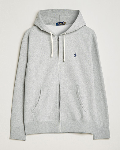 Men | Hooded Sweatshirts | Polo Ralph Lauren | Fleece Full-Zip Hoodie Andover Heather