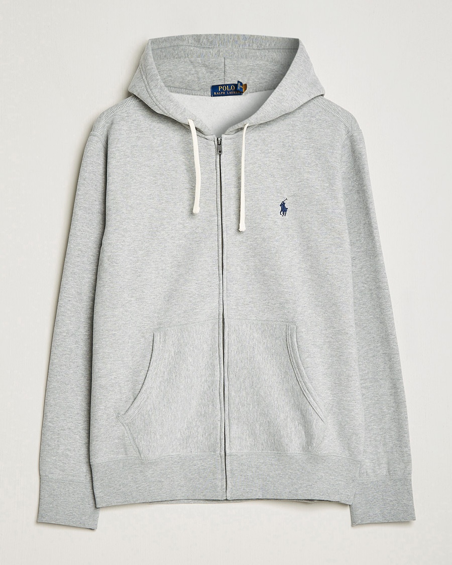 Polo Ralph Lauren Fleece Full Zip Hoodie Andover Heather – Grey
