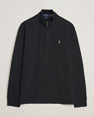 Men |  | Polo Ralph Lauren | Double Knit Jaquard Half Zip Sweater Black