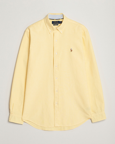 Men | Sale | Polo Ralph Lauren | Custom Fit Oxford Button Down Shirt Yellow