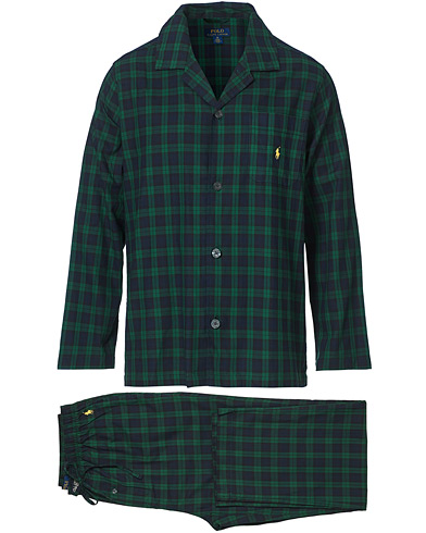 Polo Ralph Lauren Cotton Pyjama Set Navy/Green Plaid
