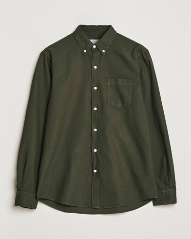 Men |  | Colorful Standard | Classic Organic Oxford Button Down Shirt Hunter Green
