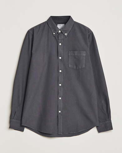 Men | Wardrobe Basics | Colorful Standard | Classic Organic Oxford Button Down Shirt Lava Grey