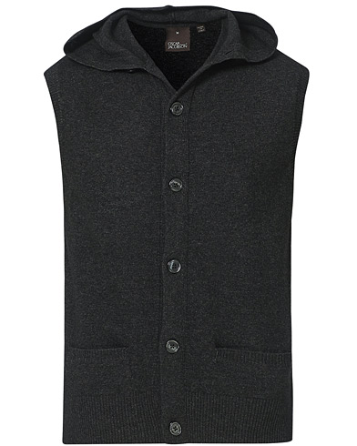  |  Jacory Wool/Cashmere Hood Vest Charcoal