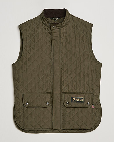 Men | Clothing | Belstaff | Waistcoat Quilted Faded Olive
