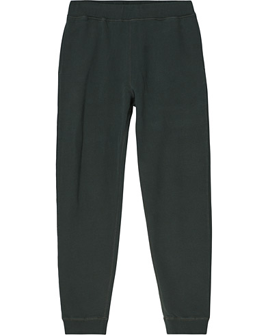 Sunspel Cotton Loopback Track Pants Forest Green