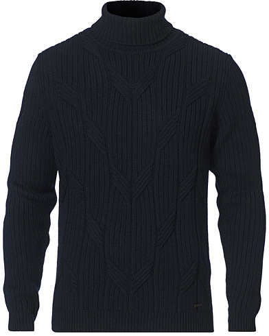  |  Scablon Knitted Rollneck Sweater Navy