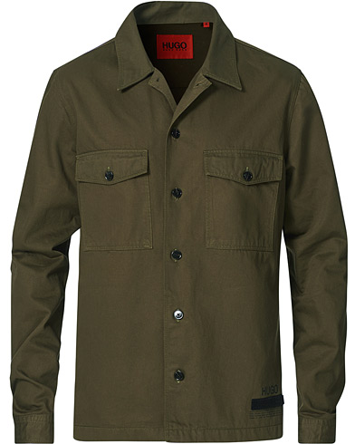 Overshirts |  Enalu Pocket Overshirt Dark Green