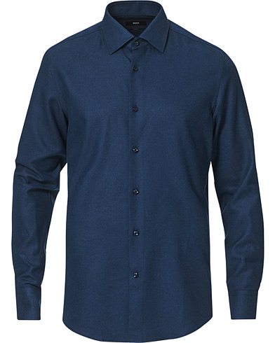 Flannel Shirts |  Hank Light Flannel Shirt Dark Blue