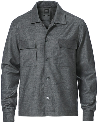  |  Wool Pocket Overshirt Medium Grey