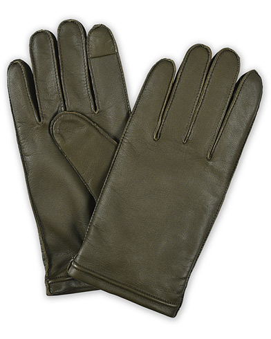  |  Kranto Leather Gloves Dark Green