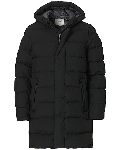  |  High Tech Quilted Long Jacket Black