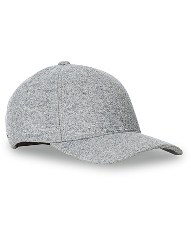 Hats & Caps |  Cashmere Baseball Cap Light Grey